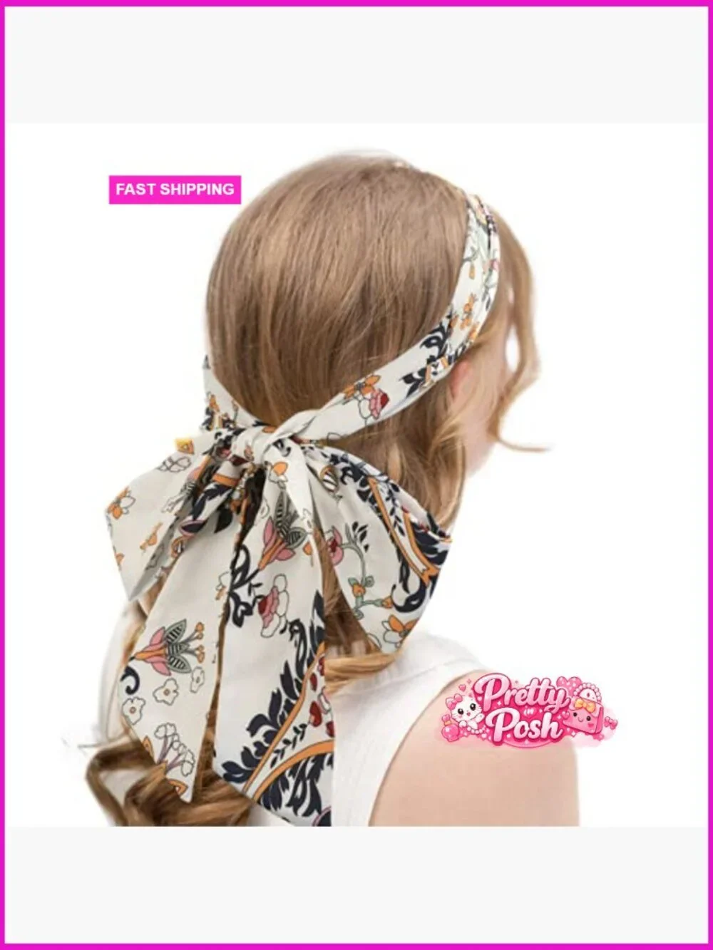 Chiffon Criss Cross Head Wraps, Twist Knotted Hairbands for Thick Hair